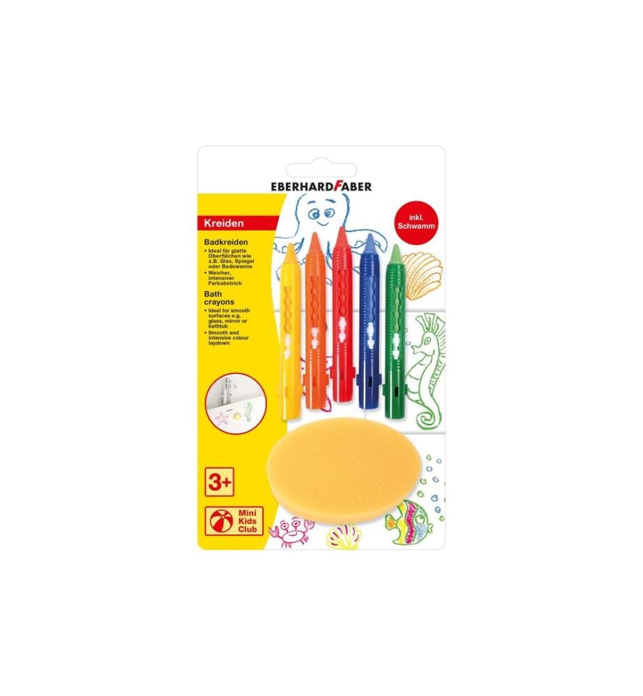 EBERHARD FABER - Pastel Salle de bain éponge incluse, 5 pièces