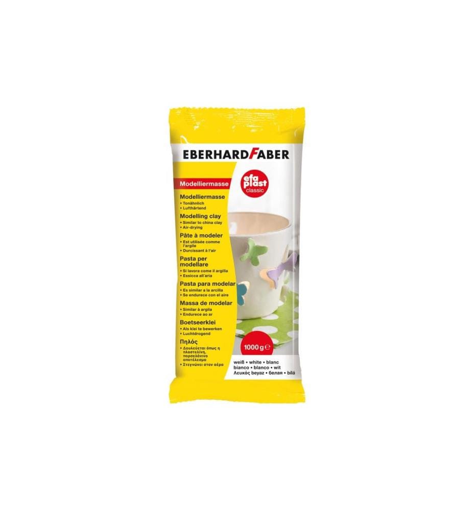 EBERHARD FABER - Matière à modeler EFA PLAST Classic 1 kg, blanc