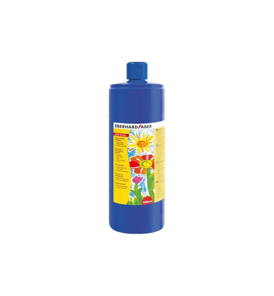 EBERHARD FABER - Peintures tempera Efacolor, 1000 ml, bleu de cobalt
