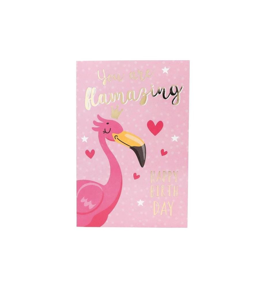 DEPESCHE - Carte musicale mobile Anniversaire, flamant rose