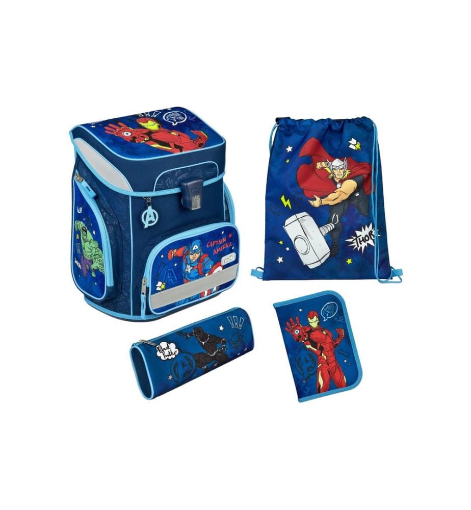 SCOOLI - Set de cartable Avengers 5 pièces
