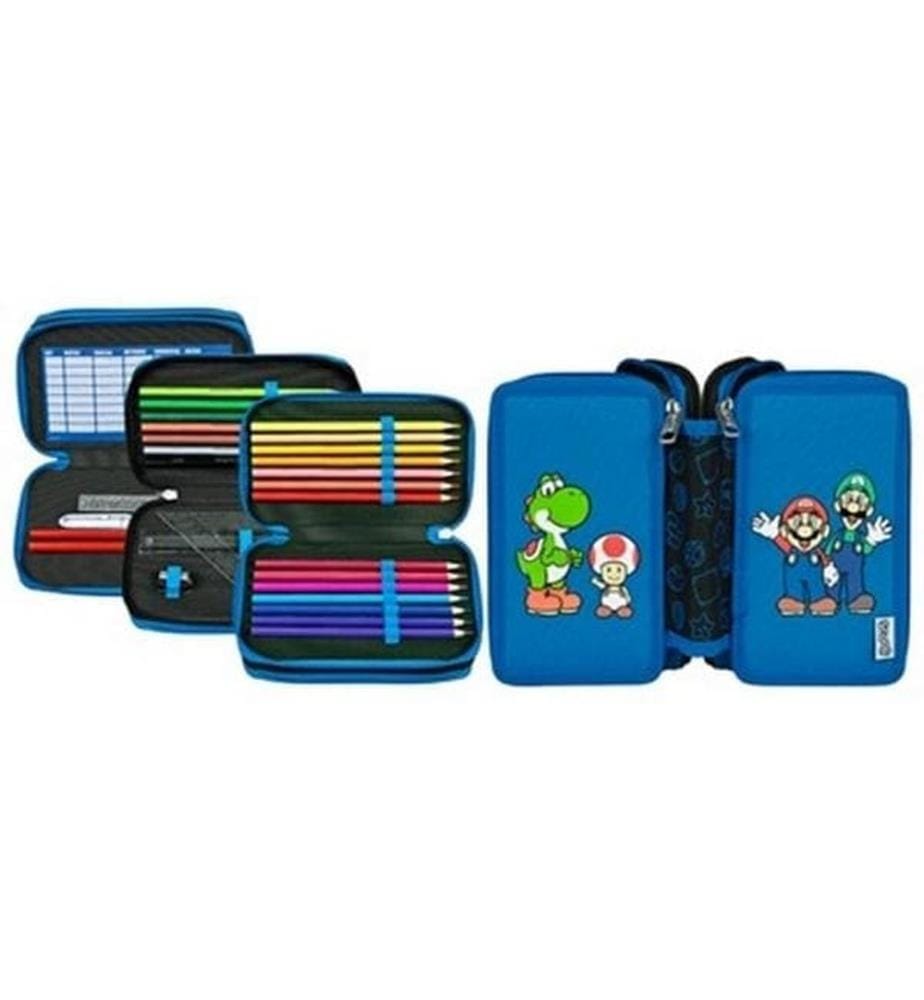 SCOOLI - Trousse de toilette Tripledecker Super Mario rempli