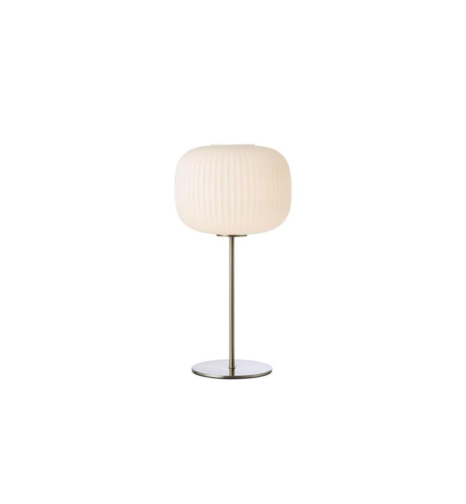 Markslöjd Sober Lampe de table blanc/nickel