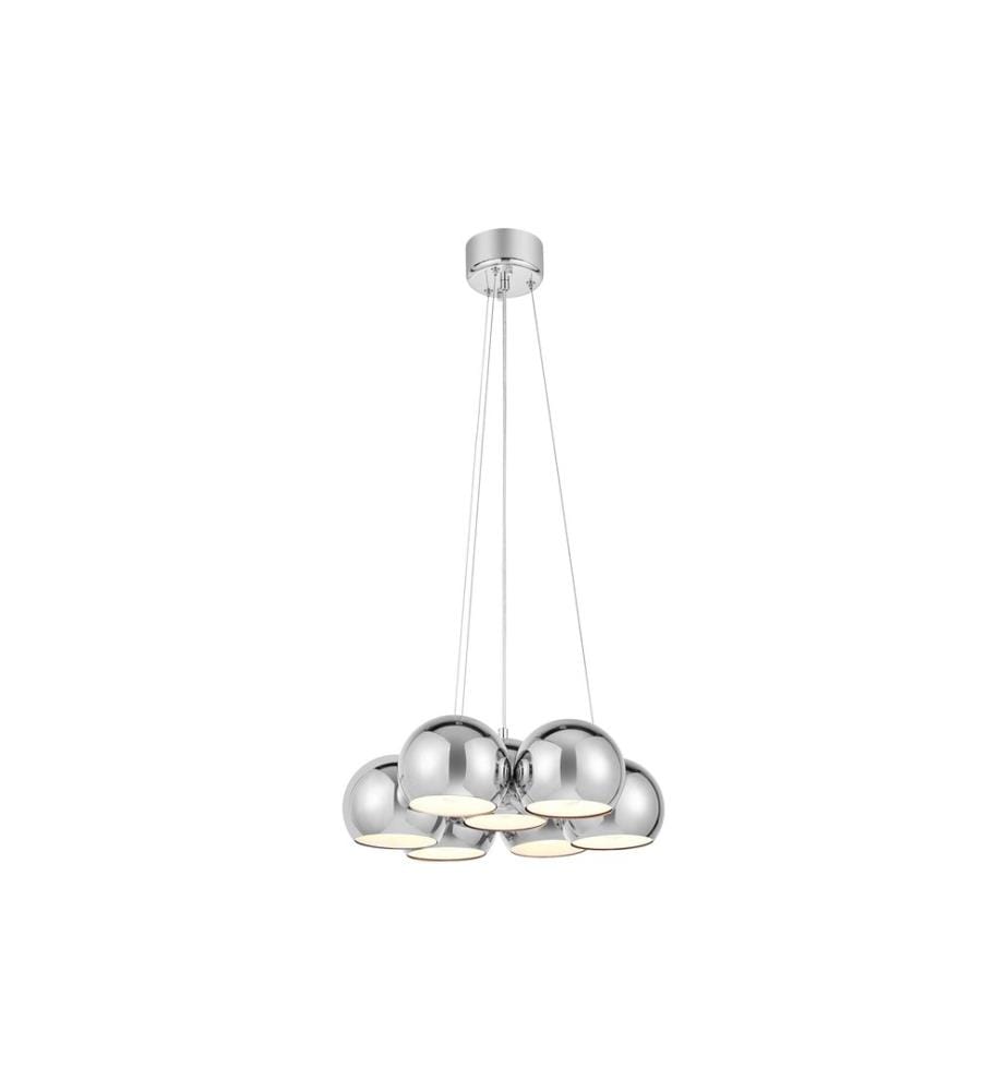 Markslöjd Lampe suspendue CUPOLO 7-flamme chrome, rond