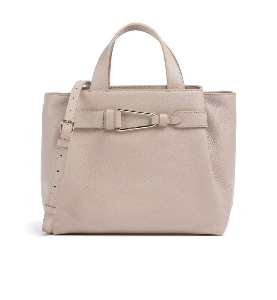 Sac à Main Malory - Cuir grainé - Beige