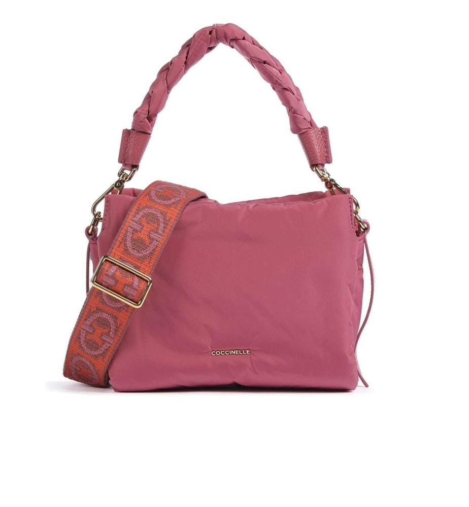 Sac à Bandoulière Boheme - à main en nylon bouffant - Bois de rose