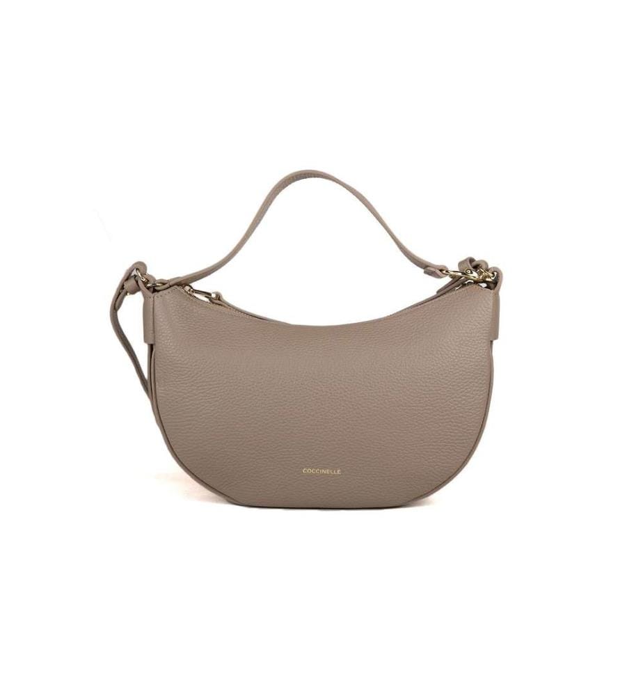 Sac à main Coccinelle C-Easy en cuir grainé - WarmTaupe