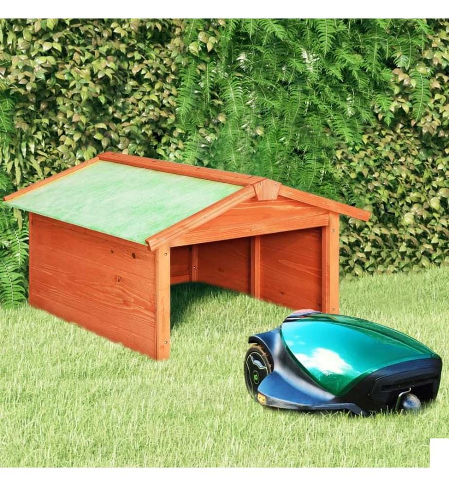 Garage de tondeuse à gazon 72x87x50 cm Bois de sapin solide