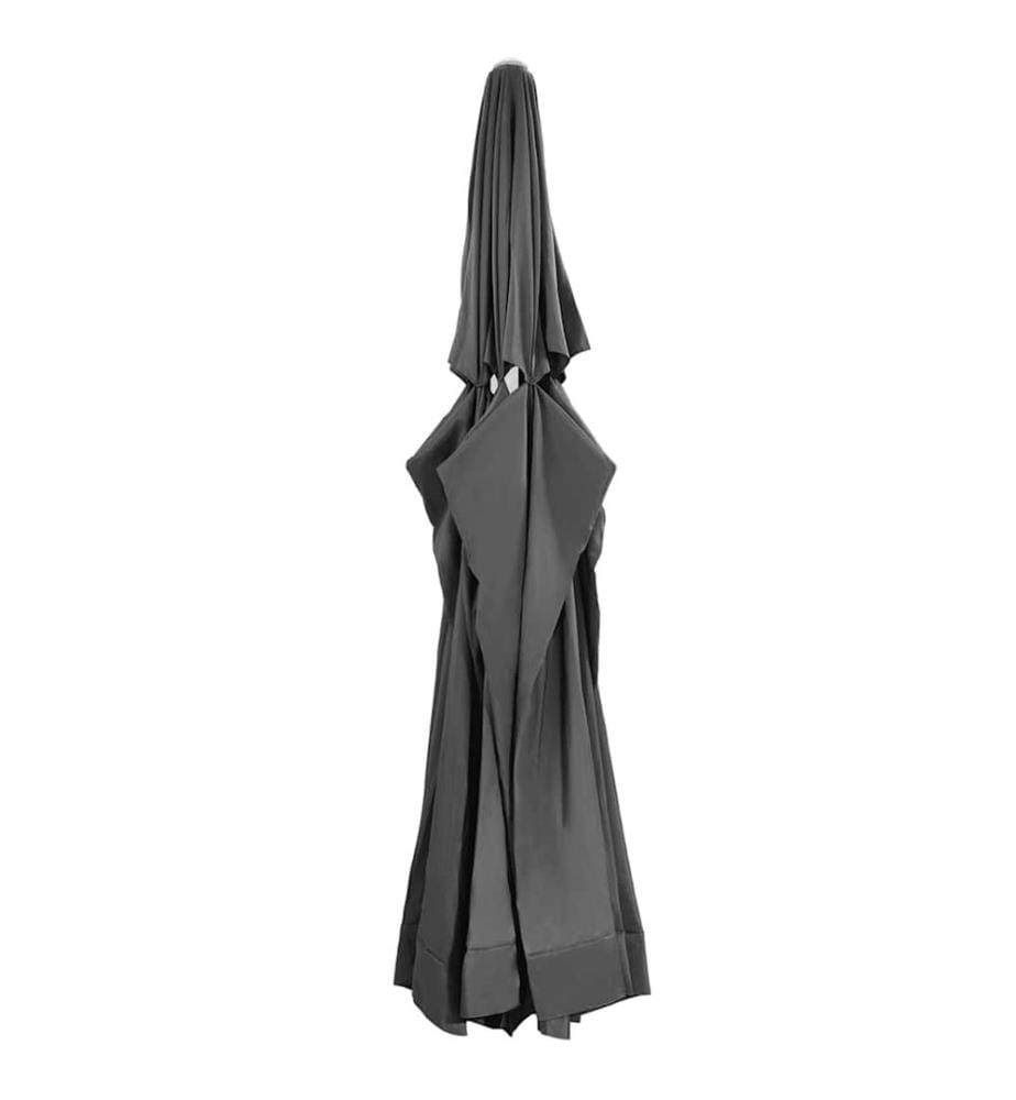 Tissu de remplacement pour parasol d'extérieur Anthracite 610cm