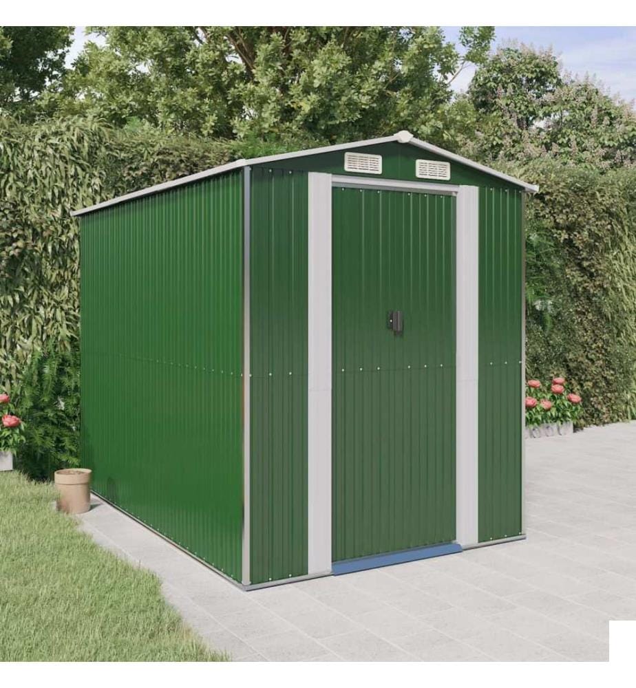 Abri de jardin Vert 192x274x223 cm Métal galvanisé
