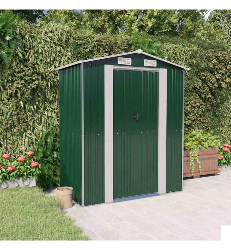 Abri de jardin Vert 192x108x223 cm Acier galvanisé