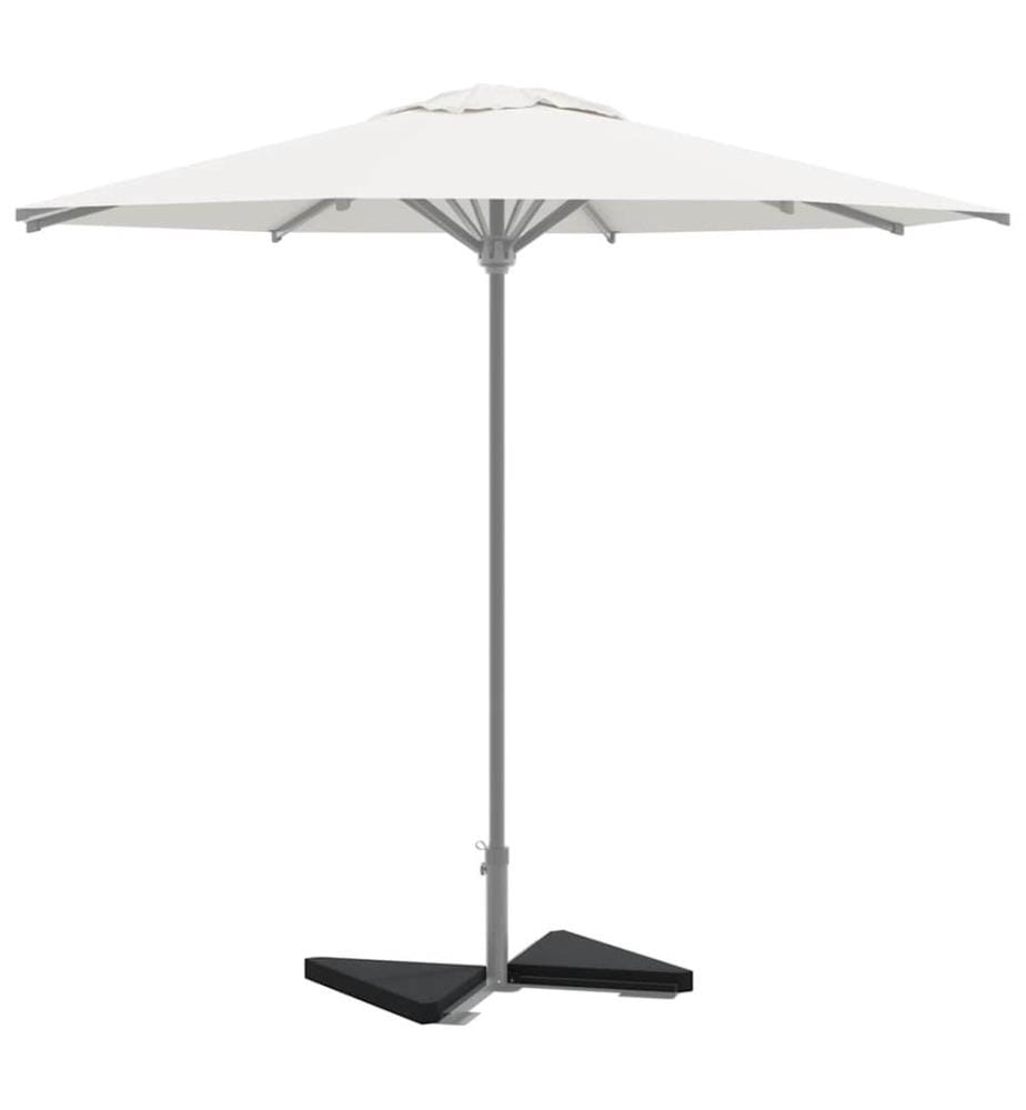 Plaques de poids de parasol 2 pcs triangulaire granit noir 14kg