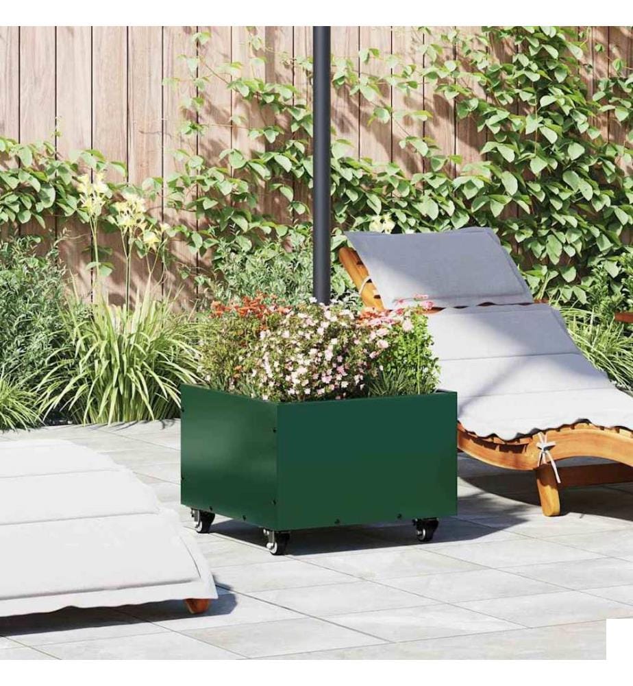 Pied de parasol Vert 45 x 45 x 45 cm Acier
