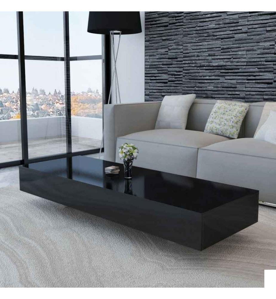 Table basse Haute brillance Noir