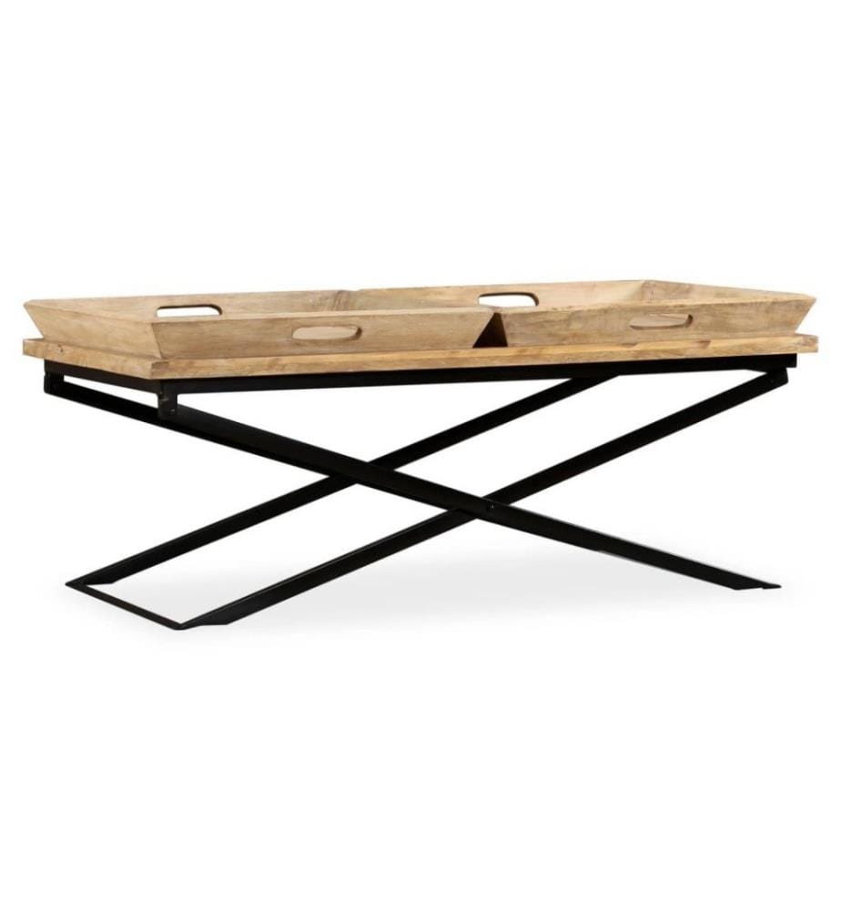 Table basse Bois de manguier massif 110 x 55 x 42 cm
