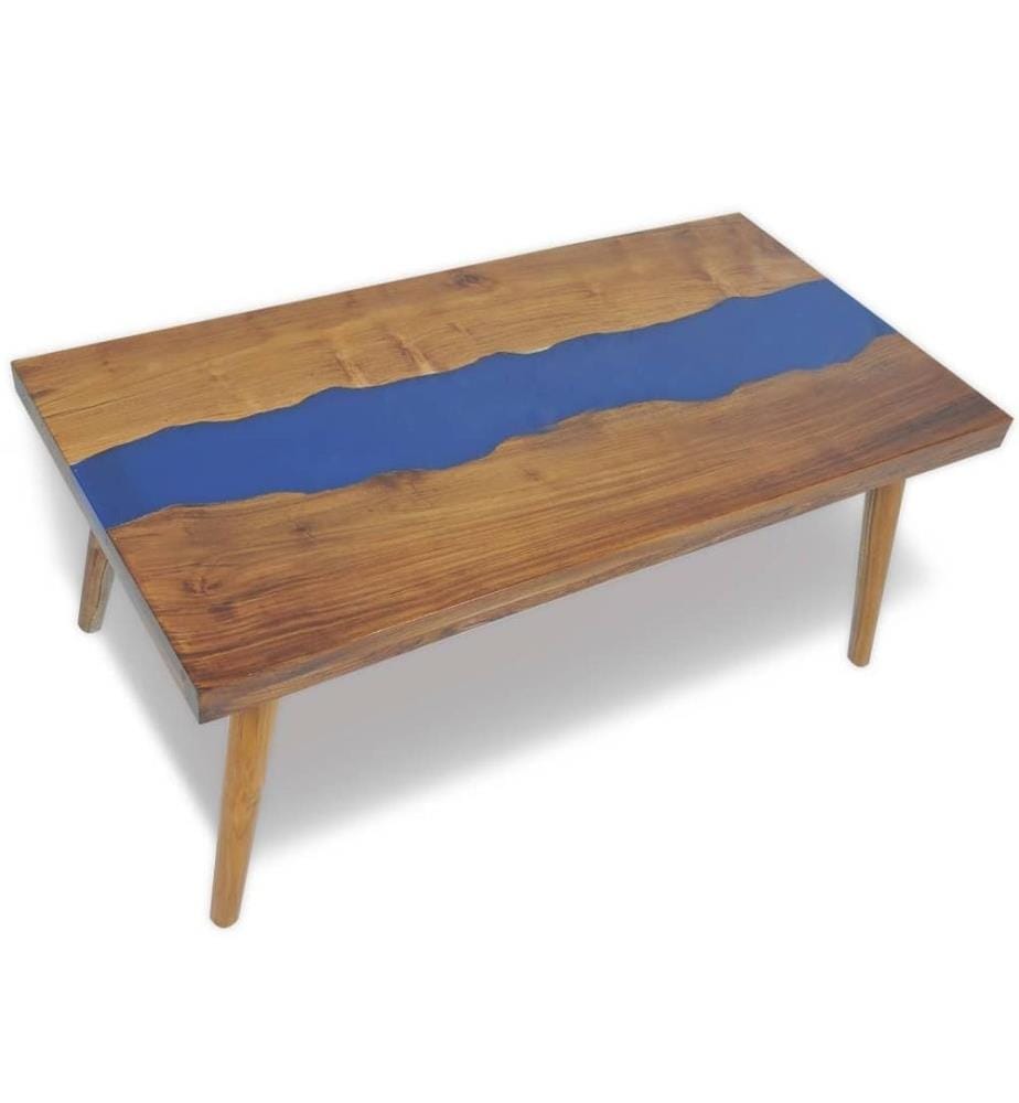 Table basse Teck Résine 100 x 50 x 40 cm