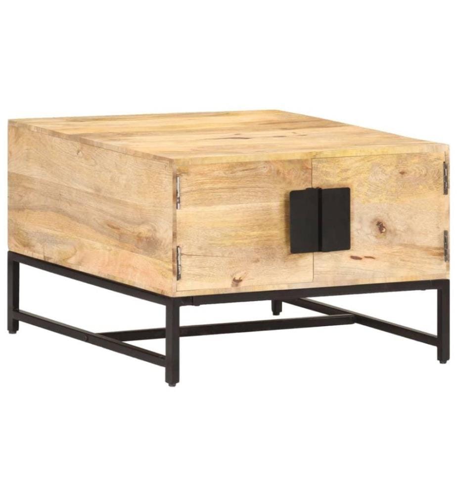 Table basse 67x67x45 cm Bois de manguier massif