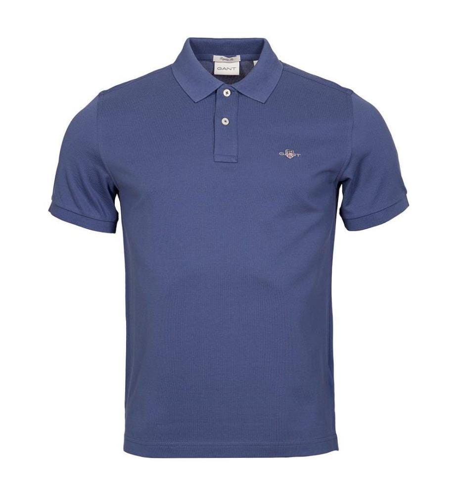 Polo en piqué Shield Regular Fit - Dusty Navy