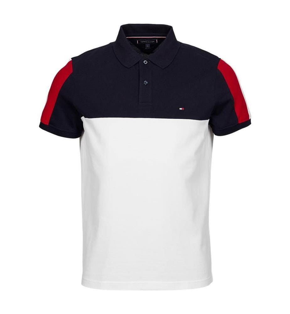 Polo Colorblock - Blanc