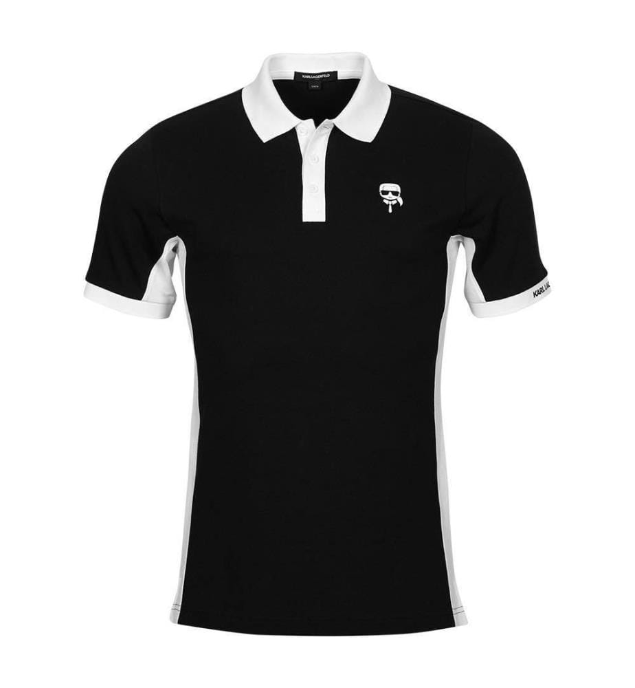 Polo à Manches Courtes - Blanc et Noir