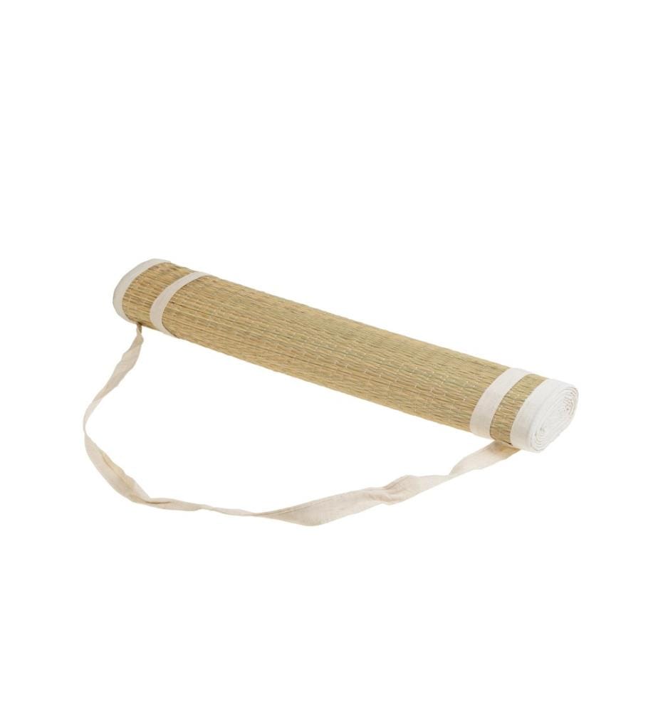 KOOR - Tapis de plage 180 x 60 cm, naturel / blanc