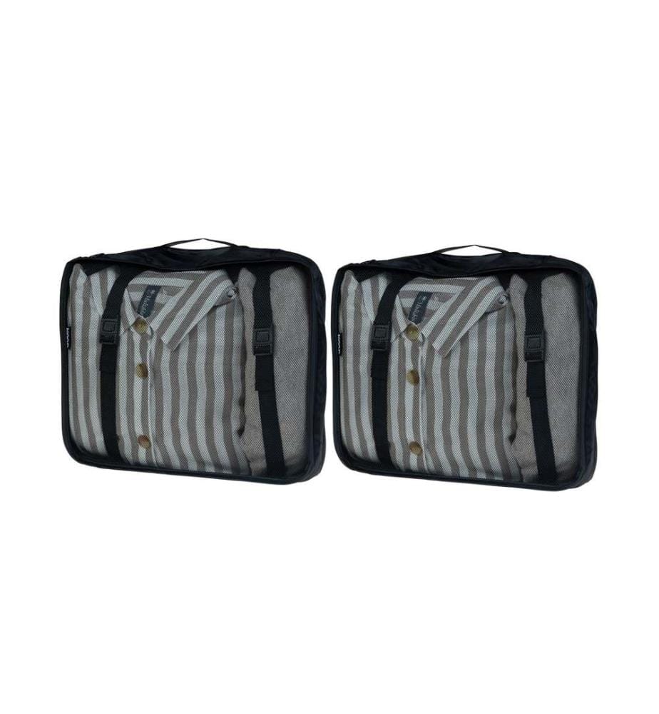 KOOR - Sac à linge Reesa, taille L, pack de 2, noir