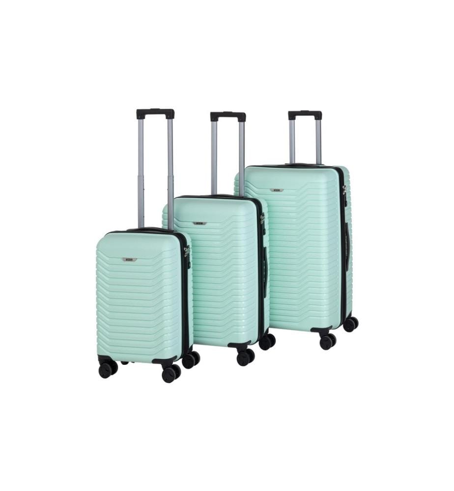 KOOR - Set de valises de voyage Manille 3 pièces, menthe