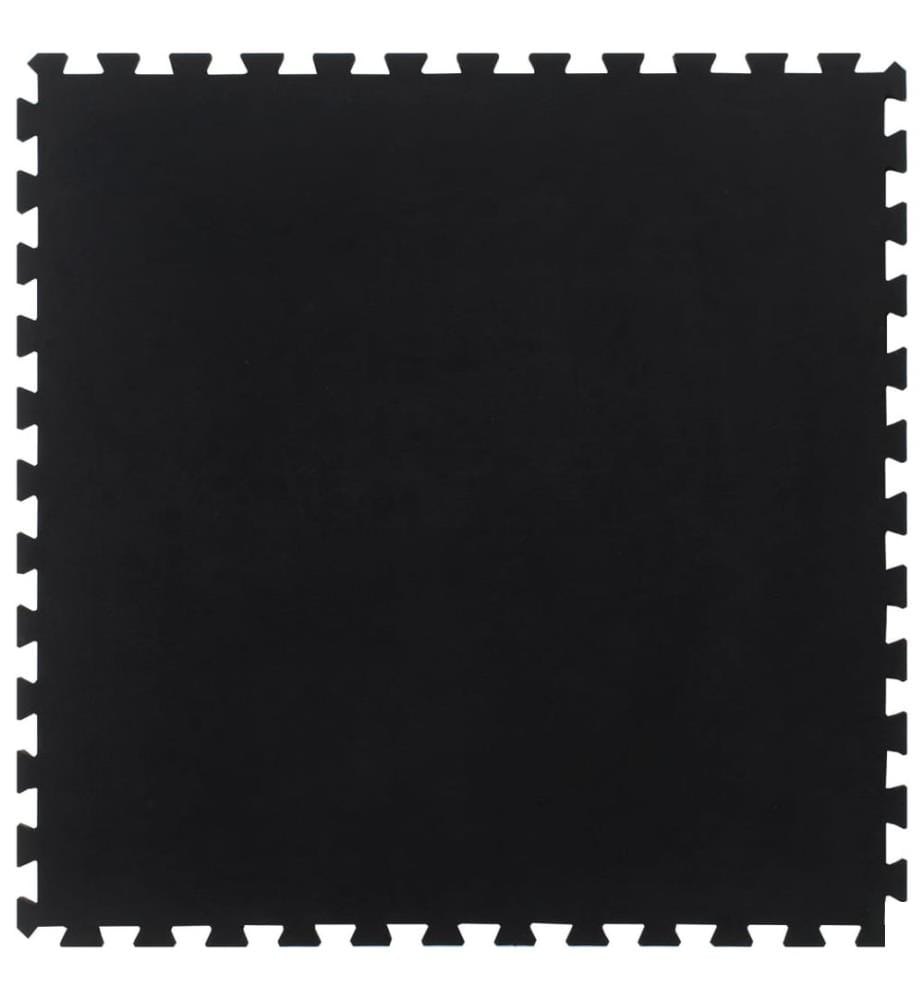 Carreau de sol en caoutchouc noir 12 mm 100x100 cm
