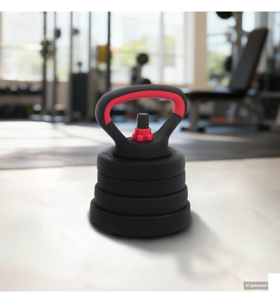 Ensemble Haltère, Barre et Kettlebell 4-en-1 20 kg