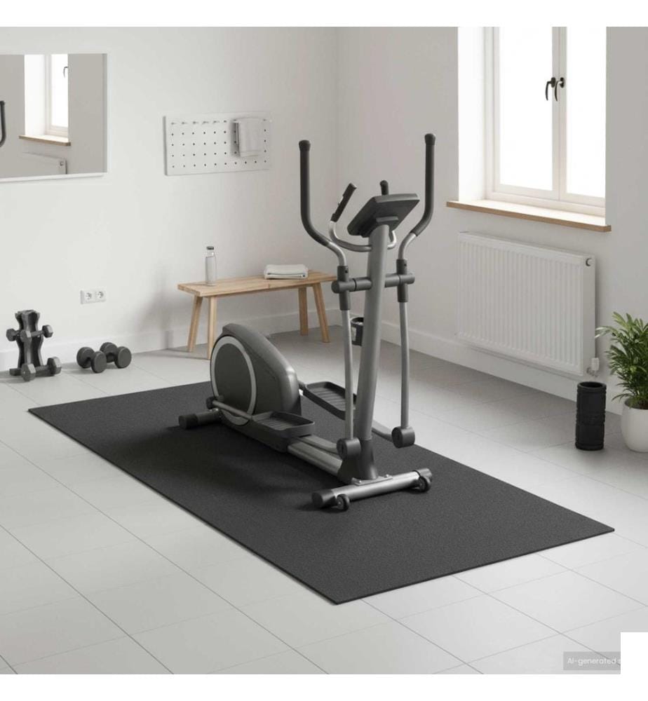 Tapis de Protection Sport Noir 180 x 75 x 0,6 cm