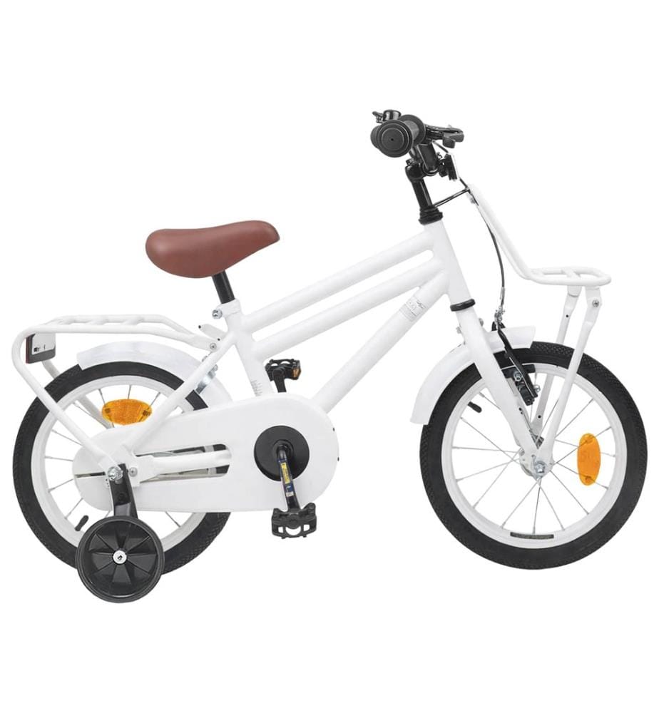 Vélo pour Enfants 14 Pouces pour les 3-5 ans Blanc