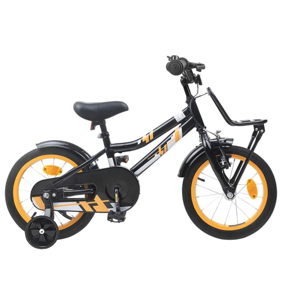 Vélo pour Enfants 14 Pouces pour les 3-5 ans Orange et Noir