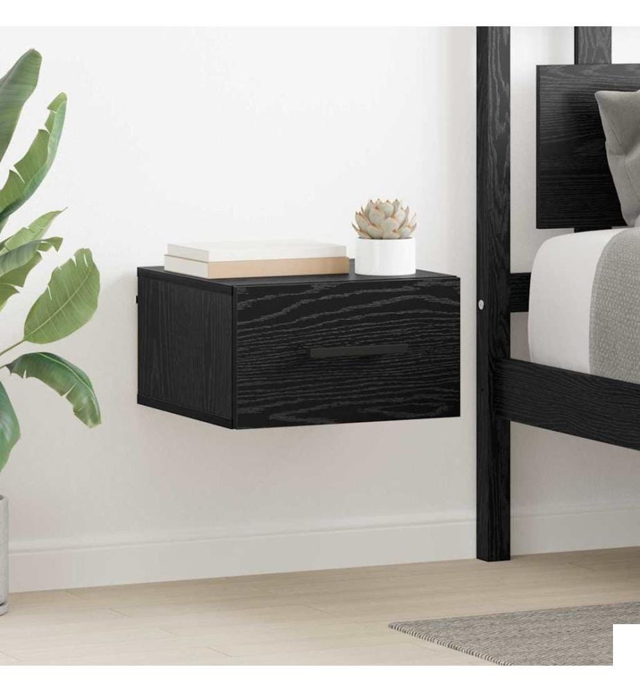 Cabinet de chevet Chêne noir 35 x 35 x 20 cm Bois d'ingénierie