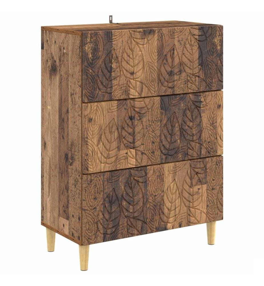 Armoire à tiroirs Bois ancien 66 x 34,5 x 90 cm