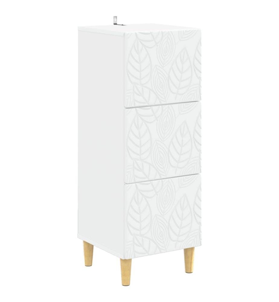 Armoire à tiroirs Blanc 33 x 34,5 x 90 cm Bois d'ingénierie