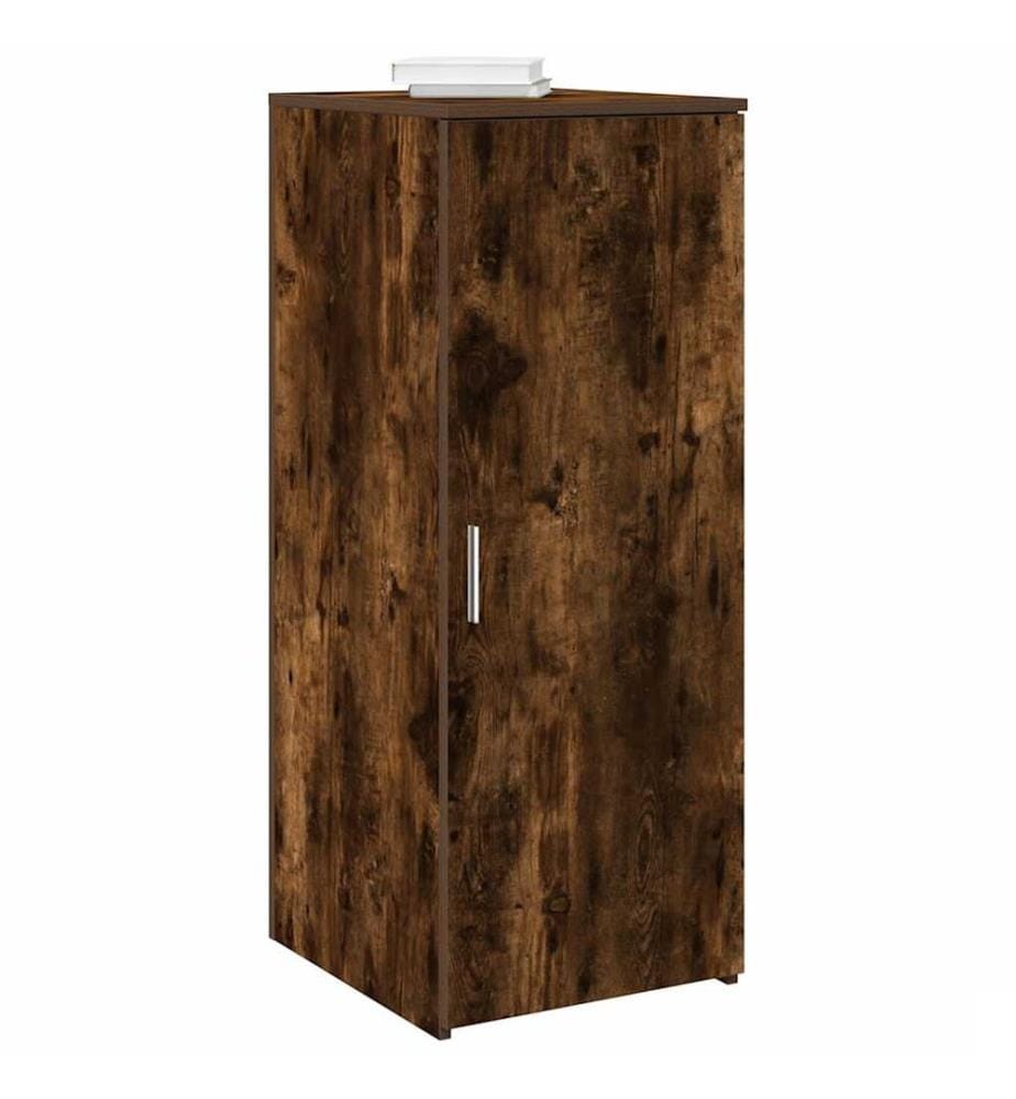 Armoire de rangement chêne fumé 40x45x103,5cm bois d'ingénierie