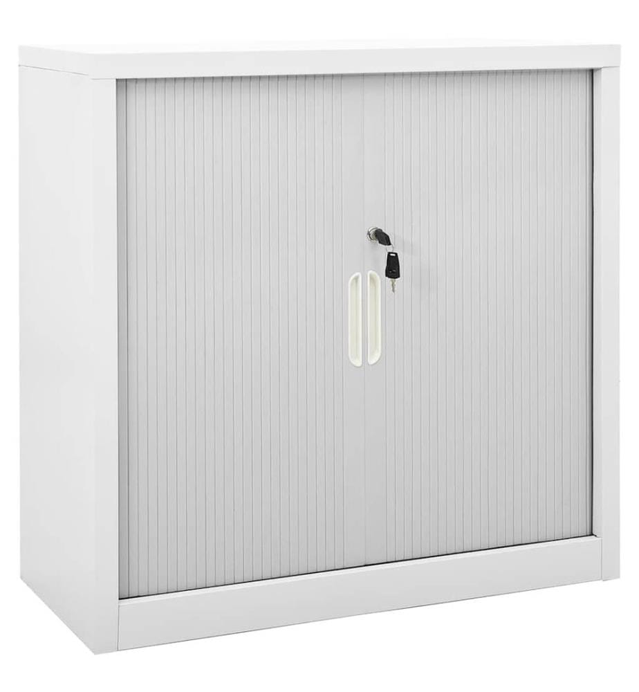 Armoire à portes coulissantes Gris 90x40x90 cm Acier