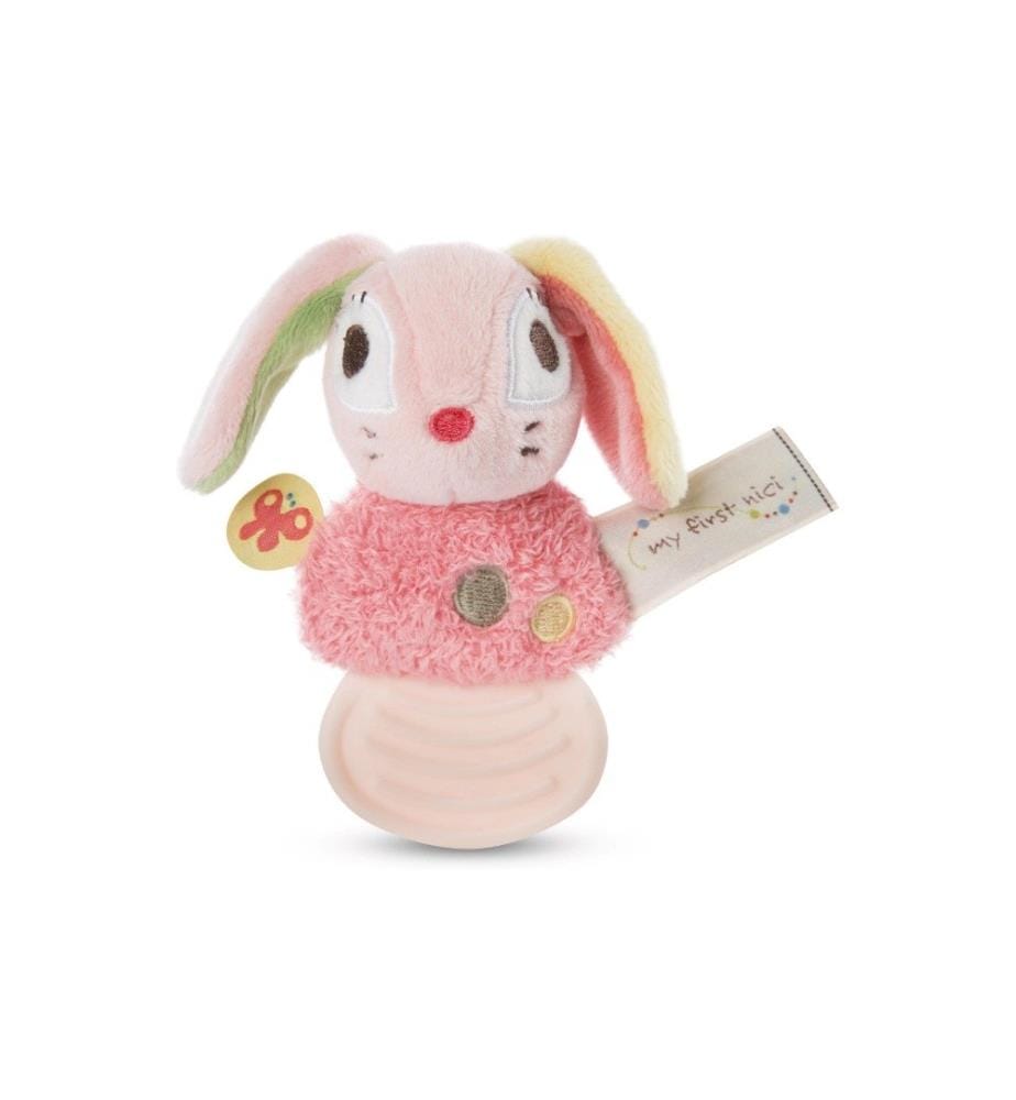 MY FIRST NICI - Anneau de dentition Lapin Hopsali 12 cm
