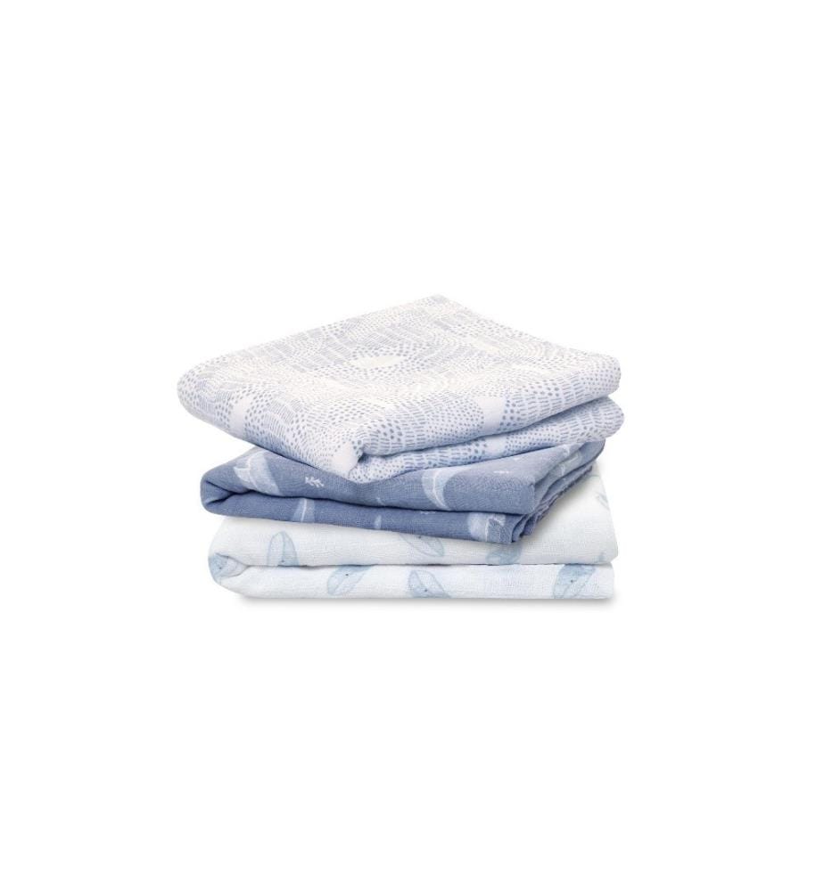 ADEN + ANAIS - Tissu de gaze Oceanic Set de 3 pièces 70 x 70 cm