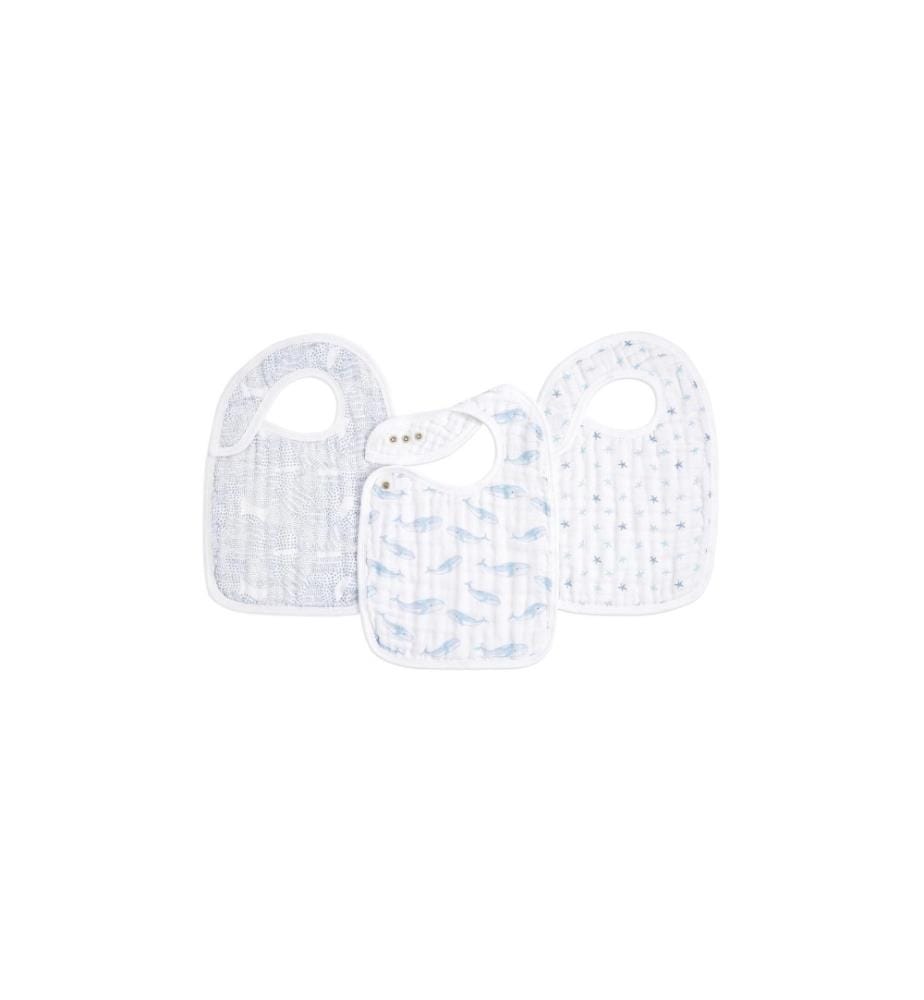 ADEN + ANAIS - Bavoir Oceanic Set de 3 pièces 23 cm x 31 cm