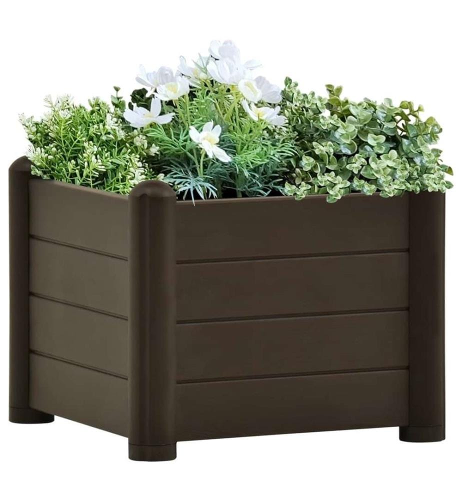 Lit surélevé de jardin PP Moka 43x43x35 cm