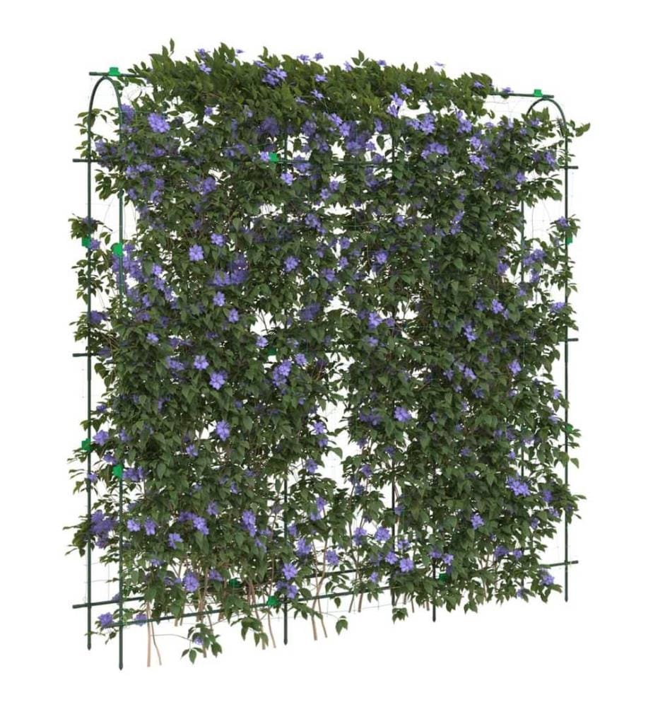 Treillis de jardin pour plantes grimpantes 4 pcs forme en U