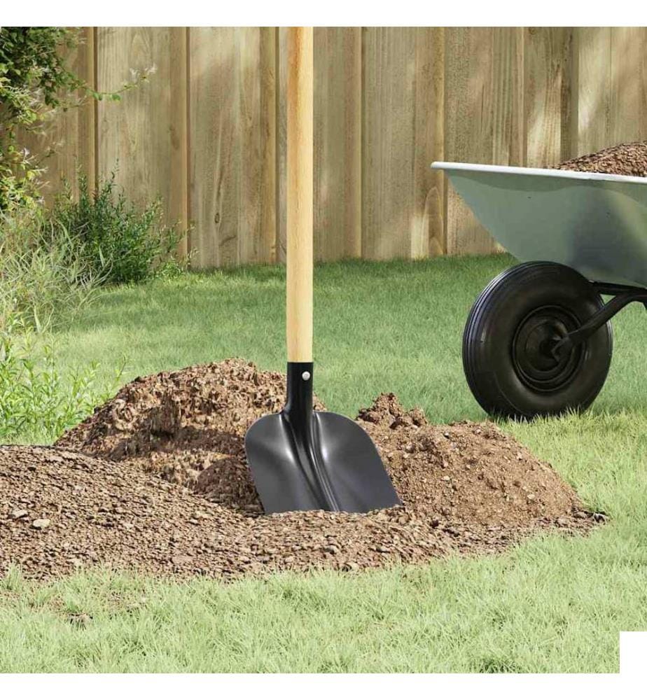Tête de pelle 4 pcs Noir 34,5 x 24 cm Acier enduit de poudre