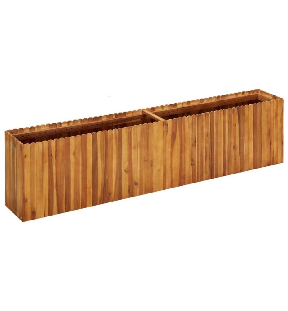 Lit surélevé de jardin 200x30x50 cm Bois massif d'acacia
