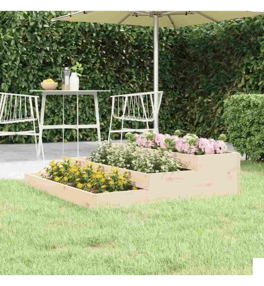Jardinière 107x107x27 cm Bois massif de pin