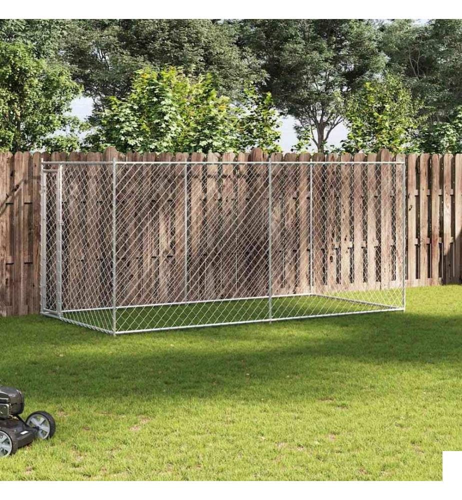 Chenil d'extérieur pour chiens 382x192x185 cm
