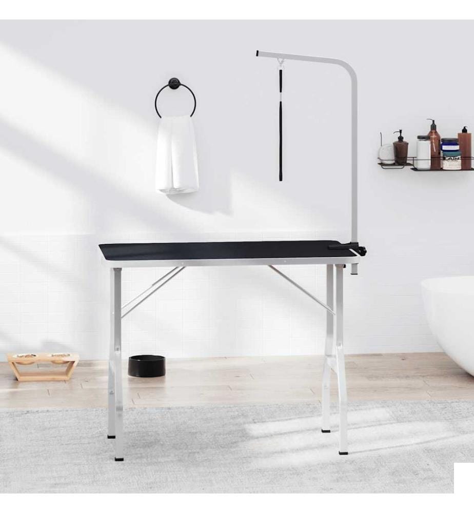 Table de toilettage réglable pour chiens avec 1 boucle