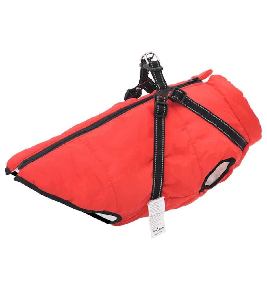 Manteau pour chiens avec harnais imperméable réfléchissant L44