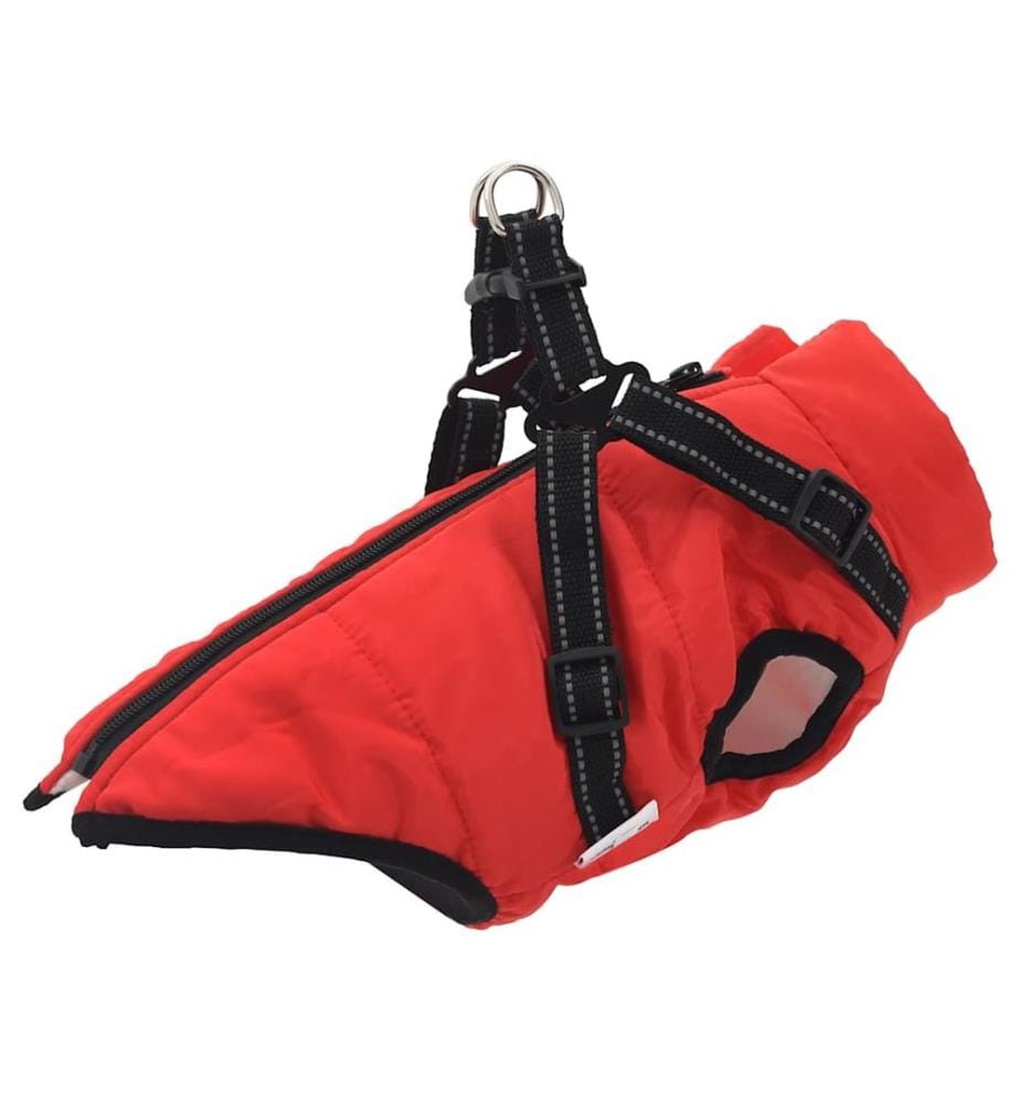 Manteau pour chiens avec harnais imperméable réfléchissant L28