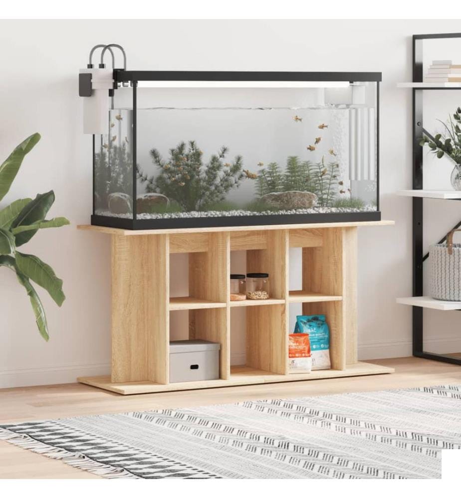 Support d'aquarium Chêne Sonoma 120x40x60 cm Bois d'ingénierie